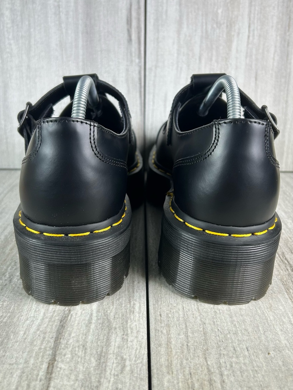 Dr. Martens Docs Bethan Smooth Black Leather Mary Jane Platform Women’s Size 11 - Picture 8 of 11